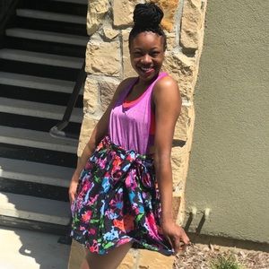 Floral Abstract Skirt